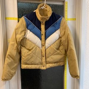 Vintage 80’s Ski jacket/vest down feather filled